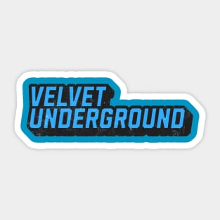 Velvet Under Blue Sticker